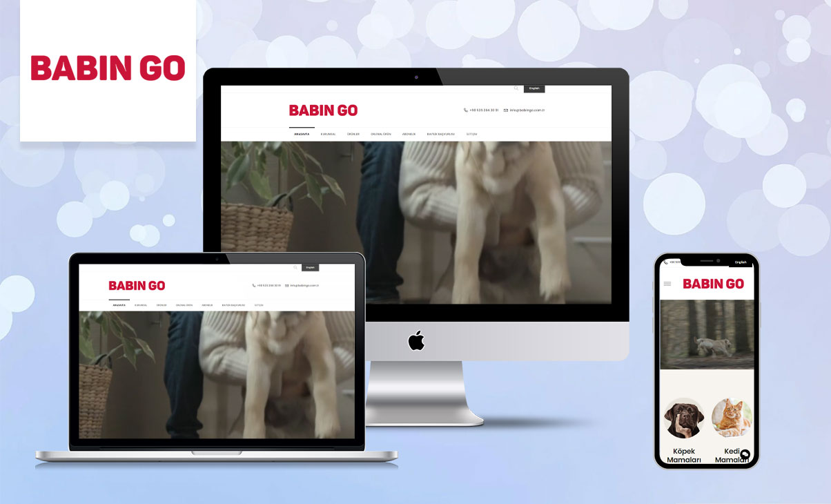 Babin Go Kedi Köpek Mamaları Web Sitesi Tasarımı