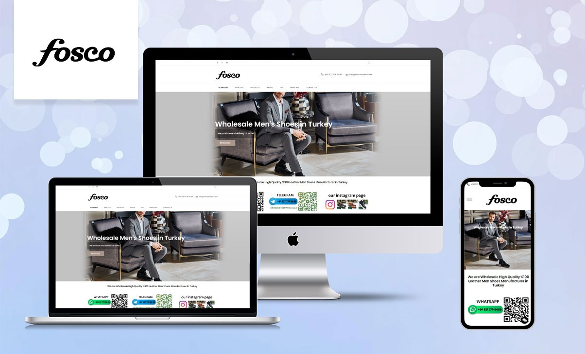 Fosco Shoes E-İhracat Web Sitesi Tasarımı