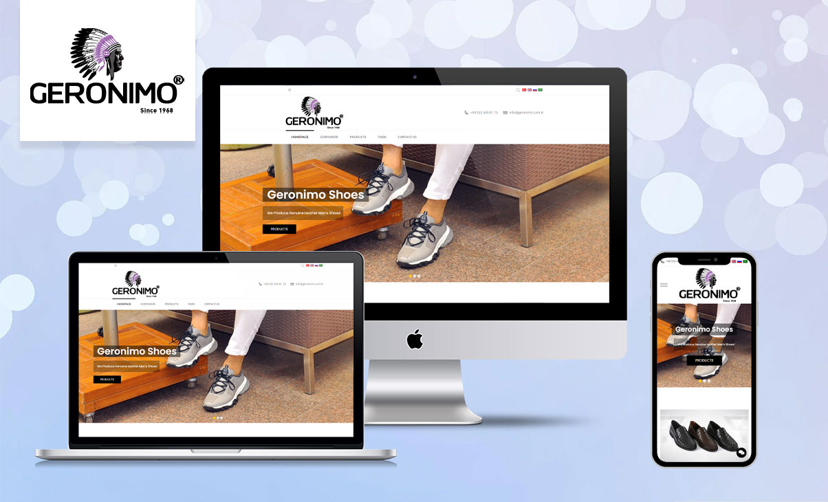 Geronimo Shoes İhracat Web Tasarım